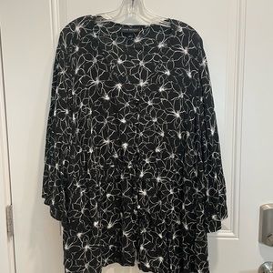 Lane Bryant Black & White Blouse